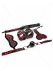 5 pieces leopard bondage set